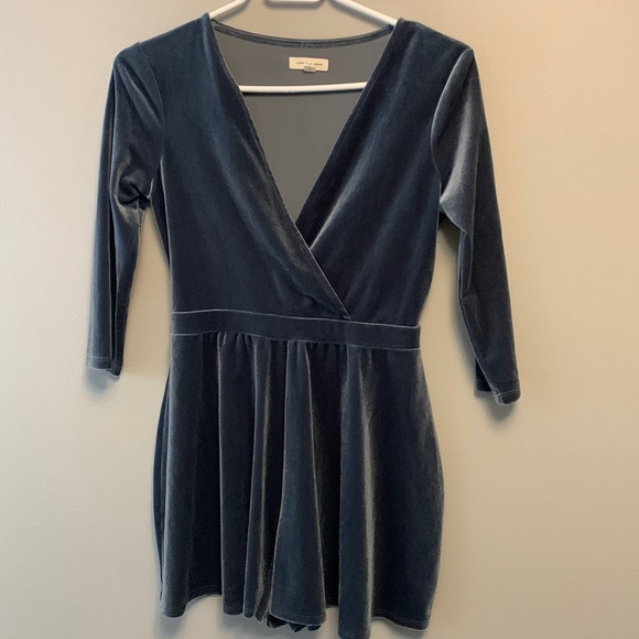 Urban Outfitters Velvet Romper - Picture 3 of 9